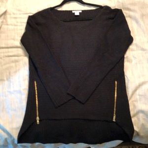 Black wool sweater